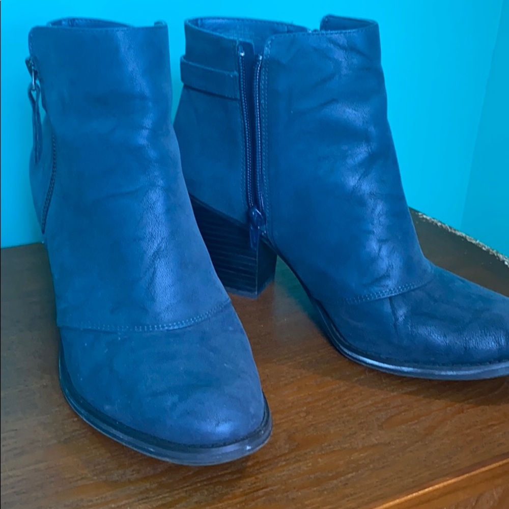 Blue boots size 9.5